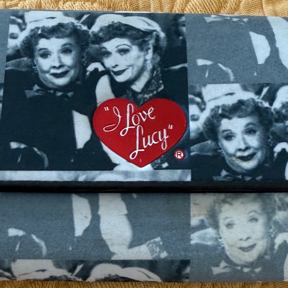 I Love Lucy Themed Women's Wallet - Black and Gray